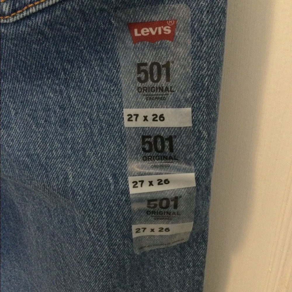 Levi’s 501 Original Cropped 27x26 Women’s Jeans - Picture 9 of 14
